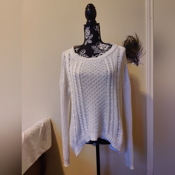 Gypsy Warrior Sweaters - Gypsy Warrior women's off white / cream sweater 🤍🤍 (Medium) 🤍🤍